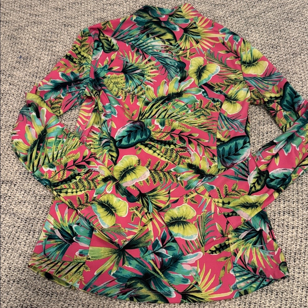 Tommy Bahama Golf Women’s Tropical Quarter Zip Pullover Size Small - Picture 4 of 4